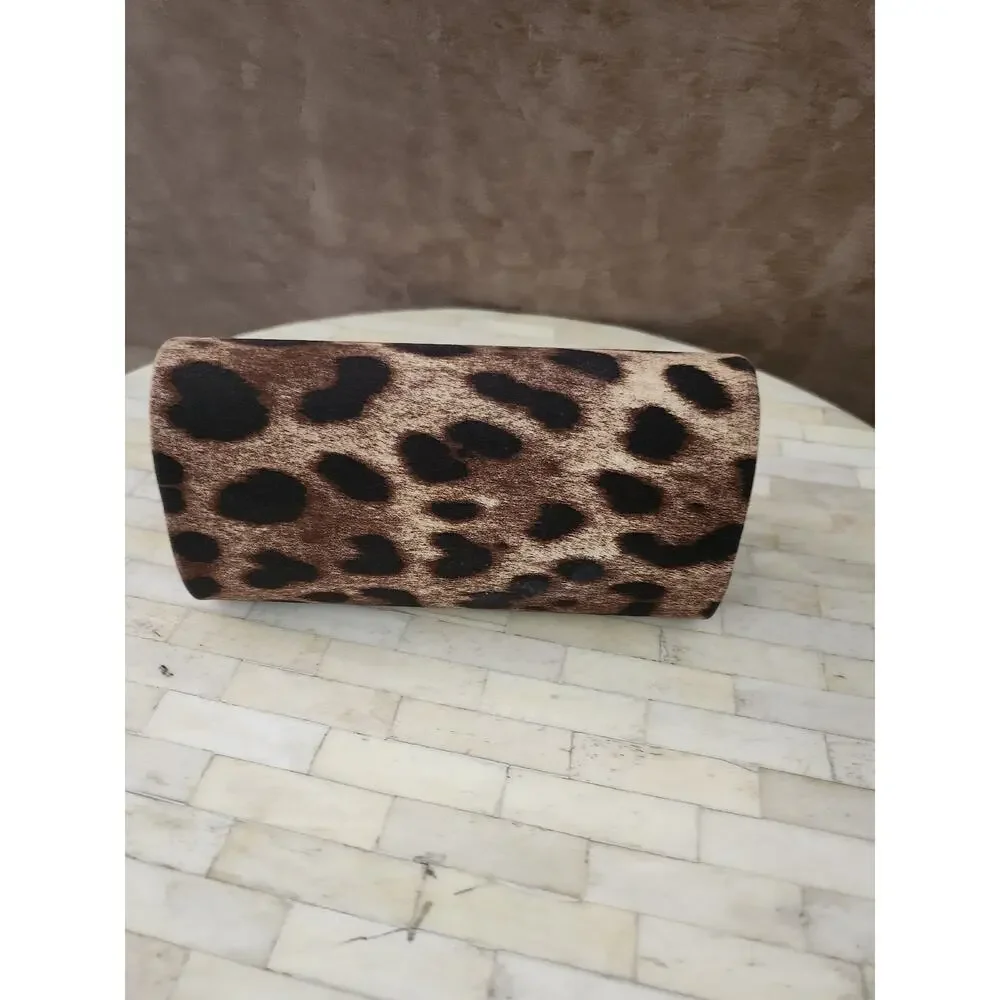 Dolce & Gabbana leopard eyeglasses or sunglasses case EMPTY